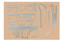 Volkswagen T6 2015–2024 Instrumentpanelslister (2020+) Aluminium foto 3