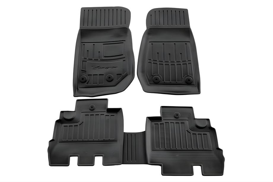 Jeep Wrangler 2007–2017 Stingray 3D golvmattor (5D, 5 st, polyuretan) Image