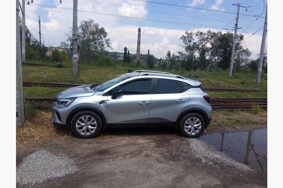 Renault Captur 2013–2019 Takrails Skyport (matt grå) Image