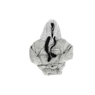 Växelspaksöverdrag i hoodie-stil (grå, svart snöre) foto 2