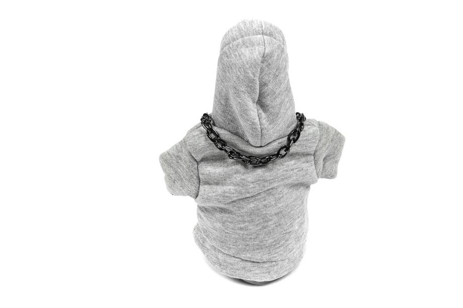 Växelspaksöverdrag i hoodie-stil (grå, svart snöre) Foto 4