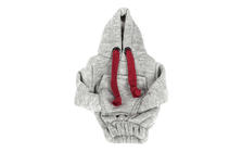 Växelspaksmanschett hoodie (grå, vinröd snodd) foto 2