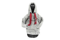 Växelspaksmanschett hoodie (grå, vinröd snodd) foto 1