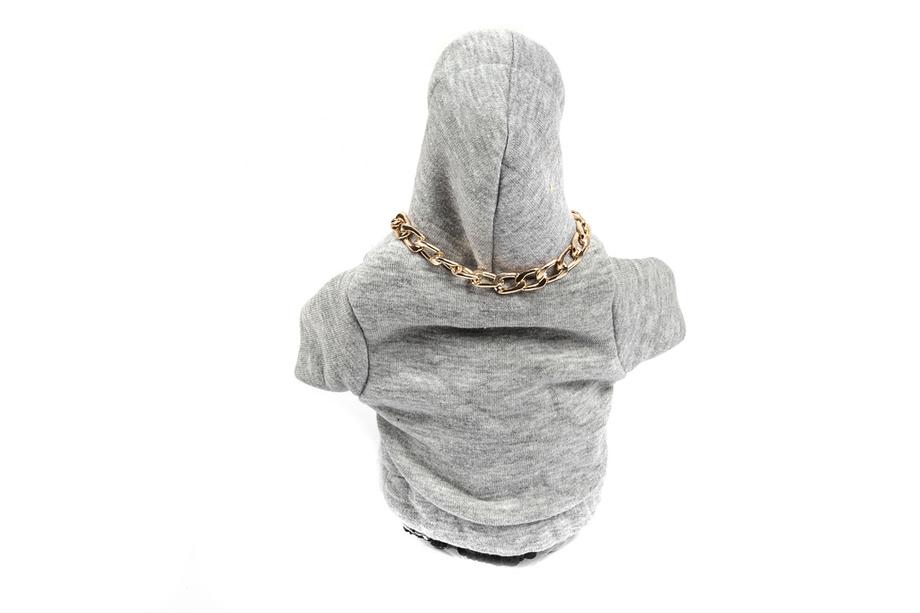 Hoodie-växelspakskydd (grå, orange snöre) Foto 4