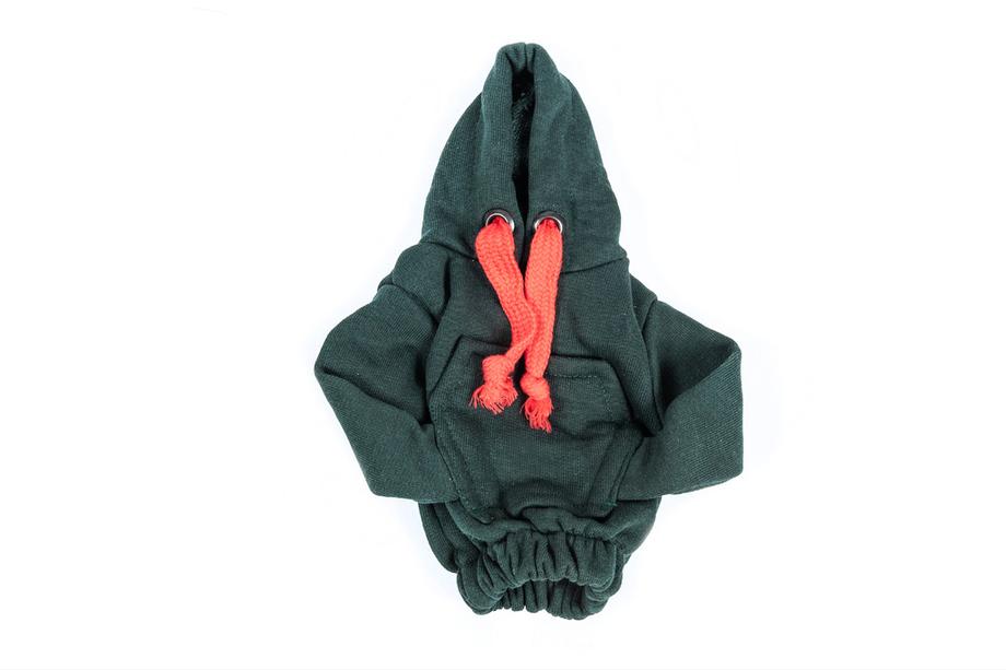 Hoodie-överdrag till växelspak (grön, röd dragsko) Foto 3