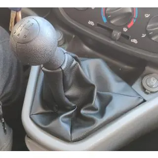 Fiat Doblo I 2001-2005 växelspaksknopp och växelspaksdamask OEM 735424356 (svart)