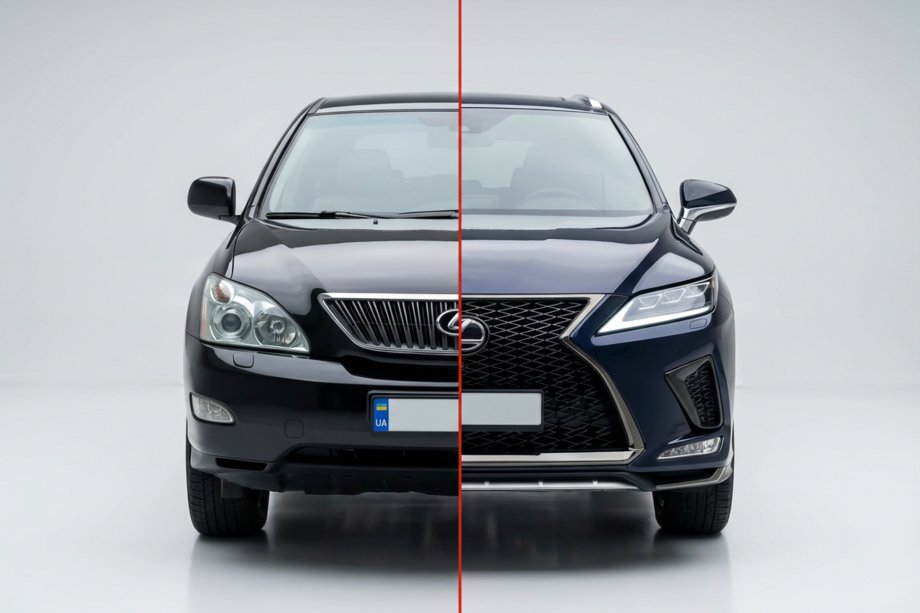 Lexus RX 2003–2009 Faceliftkit för 2021 (stötfångare, strålkastare, bakljus) Image