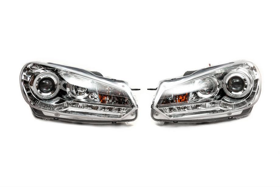 Volkswagen Golf 6 2008–2014 Strålkastare fram Silver (2 st, LED) Foto 2