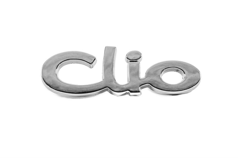 Renault Clio II 1998–2005 Emblem "Clio" 7700849001 (95 x 30 mm) Image