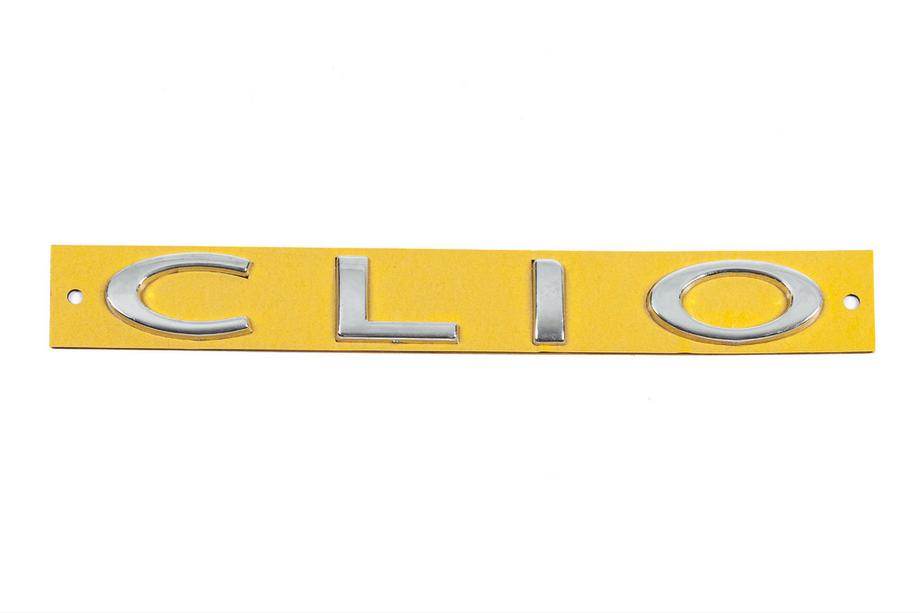 Renault Clio III 2005–2012 Modellbeteckning Clio 7701208978 (190 mm x 25 mm) Image