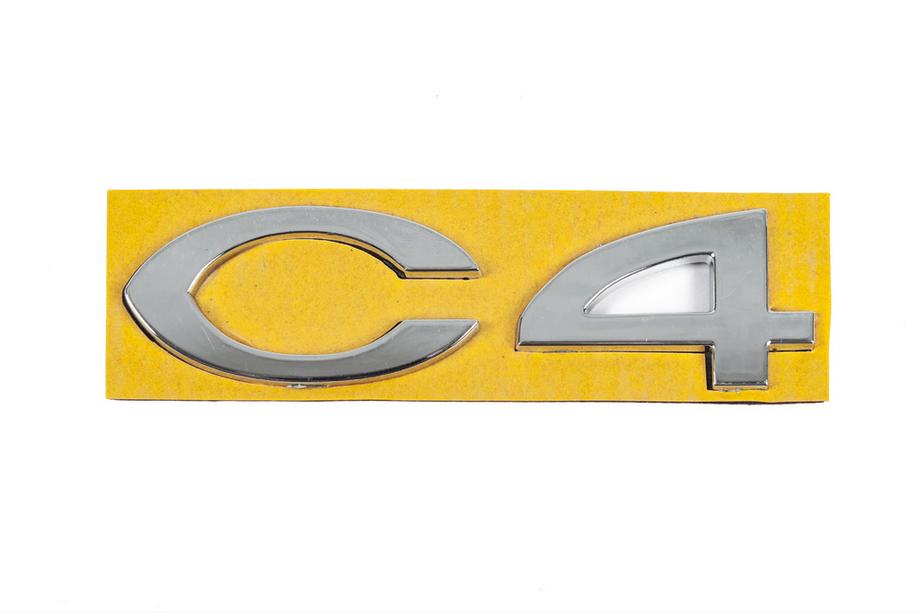 Citroen C-4 2004–2010 C4 8665.Y4 emblem/tekst (108 x 30 mm) Image