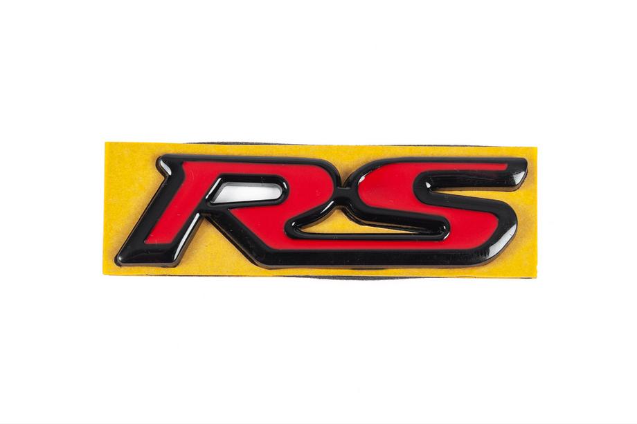 Honda RS emblem röd/svart (95 mm x 25 mm) Foto 1