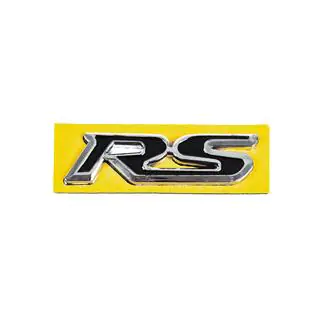 RS-emblem svart med krom (95 x 25 mm) foto 1