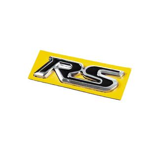 RS-emblem svart med krom (95 x 25 mm) foto 2