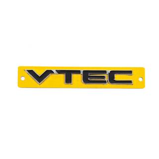 VTEC-emblem svart med krom (110x15 mm) foto 1