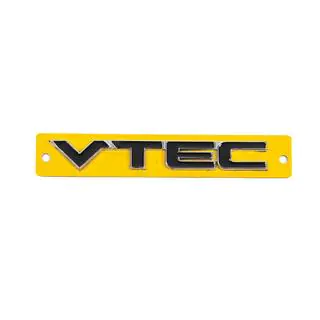 VTEC-emblem svart med krom (110x15 mm) foto 1