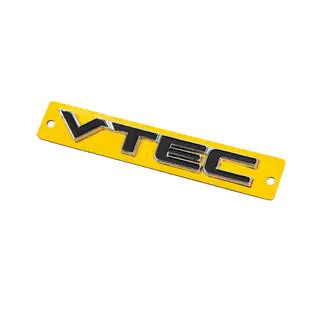 VTEC-emblem svart med krom (110x15 mm) foto 2