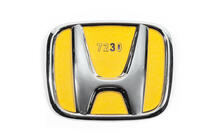 Honda Emblem (krom, självhäftande) 80 mm x 65 mm foto 1