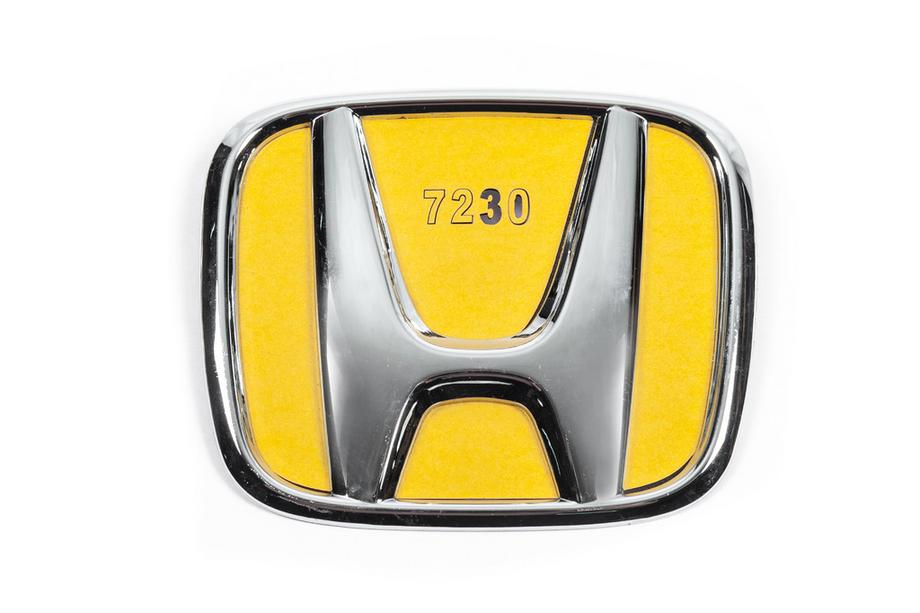 Honda Emblem (krom, självhäftande) 80 mm x 65 mm Image