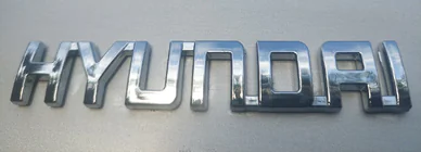 Hyundai textemblem (10.0 cm x 1.5 cm) foto 3