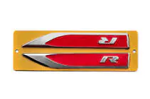 Sidolister R röd/krom (145 x 22 mm) foto 1