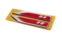 Sidolister R röd/krom (145 x 22 mm) foto 2