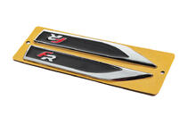 Sidolister FR svart/krom (145 mm x 22 mm) foto 2