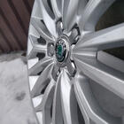 Skoda Klistermärken för fälgcentrumkåpor 56 mm J1009 (4 st.) foto 2