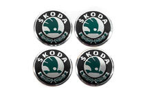 Skoda Klistermärken för fälgcentrumkåpor 56 mm J1009 (4 st.) foto 4