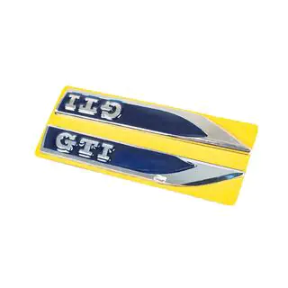 Sidolister GTI blå/krom (145 x 22 mm) foto 2