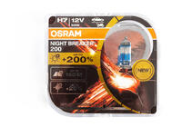 Osram H7 55W Night Breaker +200% 64210nb200 strålkastarlampa foto 1
