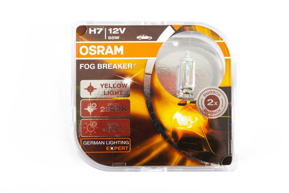 Osram H7 55W Fog Breaker 62210FBR strålkastarlampa Image