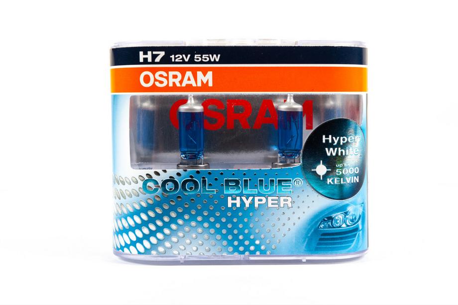 Osram H7 55W Cool Blue Hyper 62210CBH strålkastarlampa Image