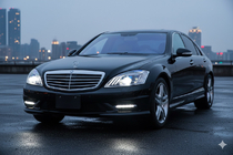 Mercedes S-class W221 2005–2013 Restyling-strålkastare fram (Maybach-design X222) foto 2