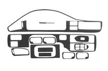 Honda Civic 1991–1995 Instrumentpanelslister (Meric) Aluminium foto 1