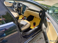 Tesla Model S 2012– EVA bilmattor (2012-2021, beige) foto 3