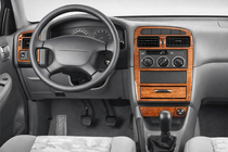 Toyota Avensis 1998–2003 Instrumentpanelskydd Aluminium foto 1