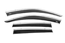 Volkswagen Touareg 2010–2018 Vindavvisare för fönster med kromlist (4 st, Niken) foto 3