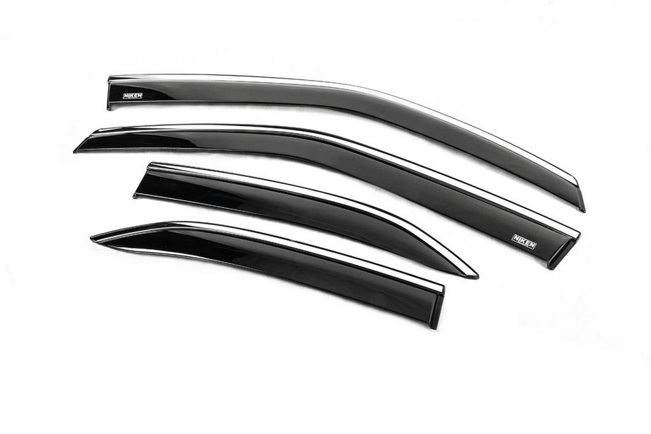 Toyota Yaris/Yaris Cross (XP210) 2020– Vindavvisare med kromlist (4 st, Niken) Image