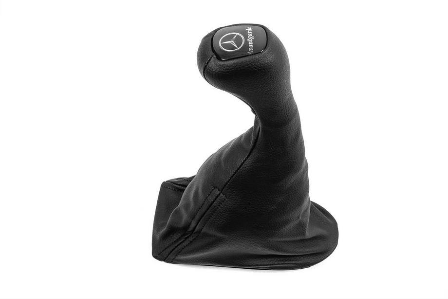 Mercedes E-klass W211 2002–2009 Växelspaksknopp och växelspaksdamask OEM Avantgarde-Mercedes (konstläder) Image