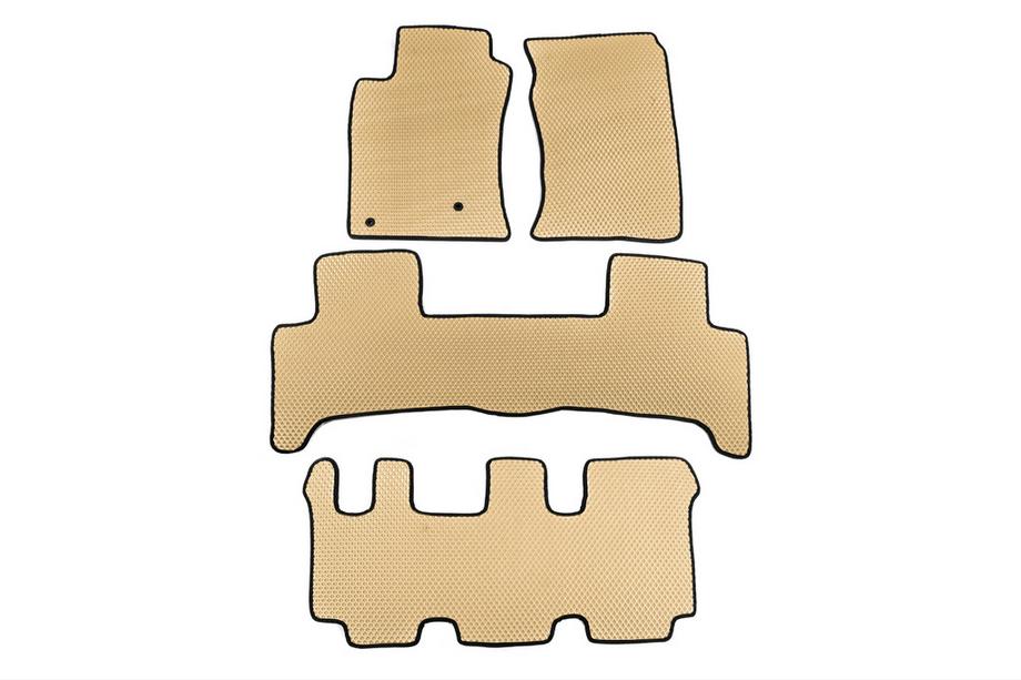 Lexus GX470 2002–2009 EVA-mattor (3 rader, beige) Image