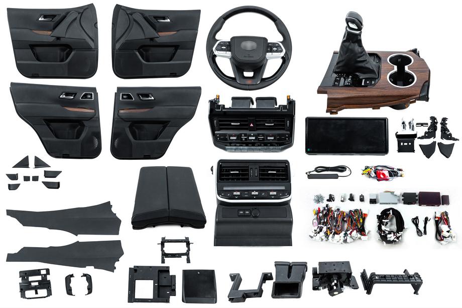Toyota Land Cruiser 200 2007–2021 Interiöruppgraderingssats för LC300 (instrumentpaneldetaljer) Image