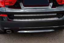 BMW X3 F25 2011–2018 Bakre stötfångarskydd i rostfritt stål OmsaLine (blank, rostfri) foto 8