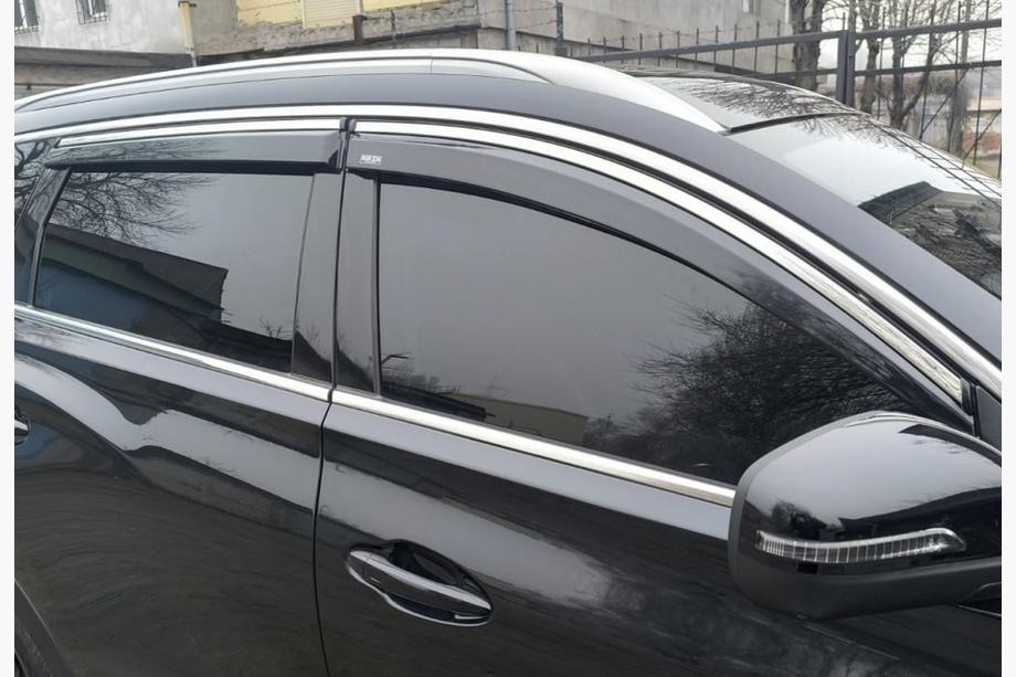 Chery Tiggo 7 2020– Vindavvisare med kromlist (4 st, Niken) Image