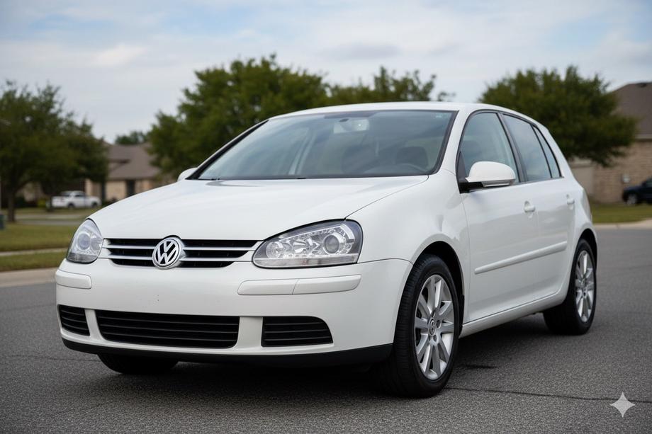 Volkswagen Golf 5 2003–2009 Strålkastare med LED-ljus Silver (2 st) Image