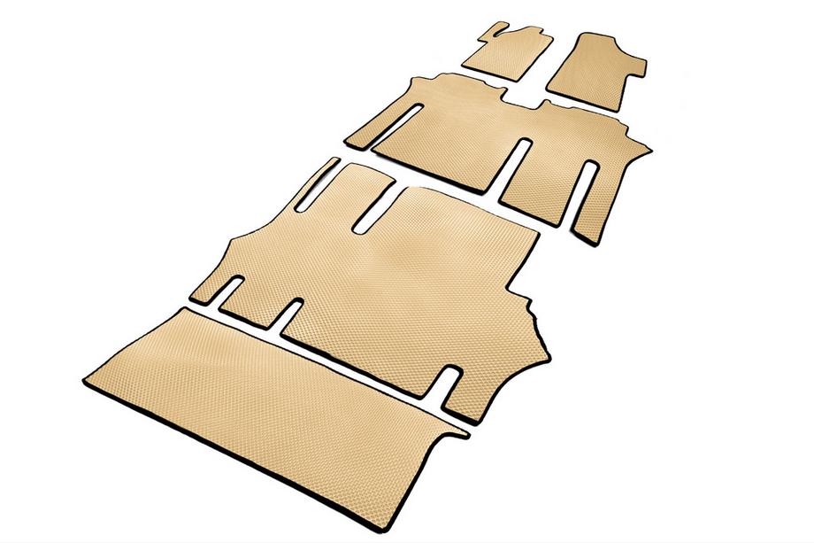 Mercedes Vito W639 2004–2014 EVA V2 bilmattor (endast avhämtning, komplett set för kupén, beige) Image