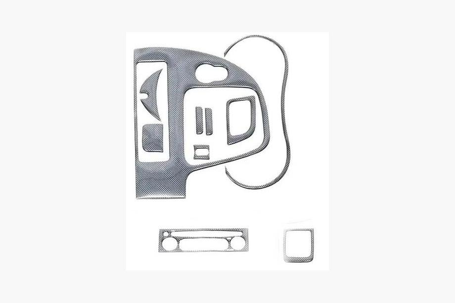 Renault Kangoo 2008–2020 Kolfiber instrumentpanelslister (litet kit) Image