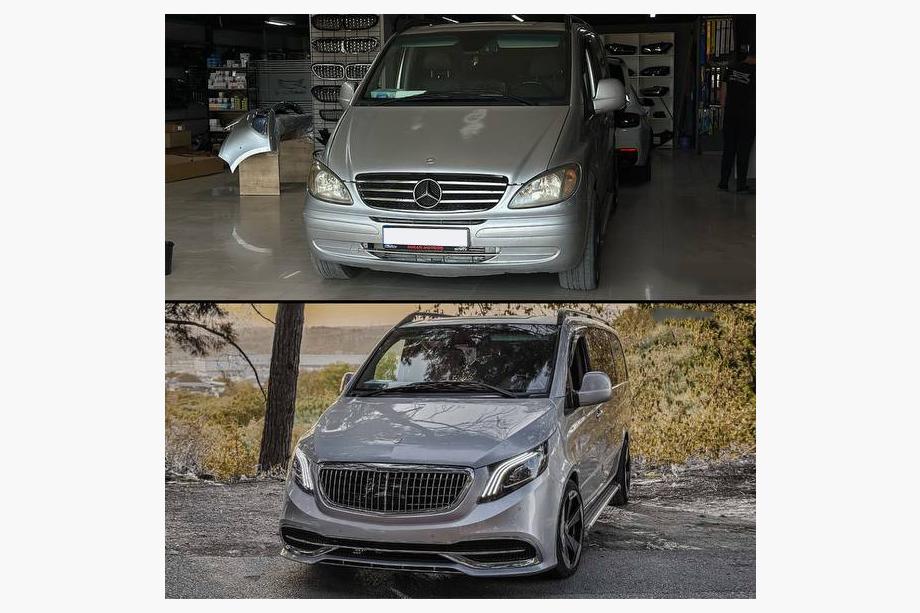 Mercedes Vito W639 2004–2014 Restyling-kit för W447 Maybach Foto 7