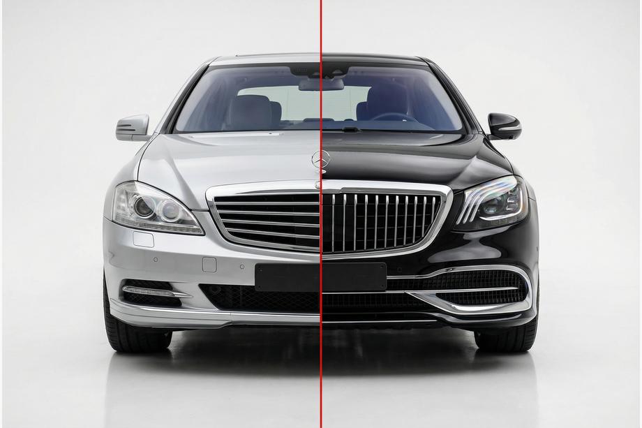 Mercedes S-class W221 2005–2013 Facelift-kit för X222 Maybach S600 Image
