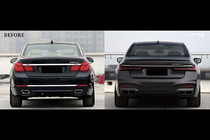 BMW 7-serien F01/F02 2008–2015 Restylingkit för G12 M760 (med byte av bagagelucka och bakskärmar) foto 131